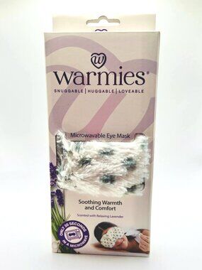 NEW IN BOX Warmies Snowy Microwaveable Lavender Eye Mask